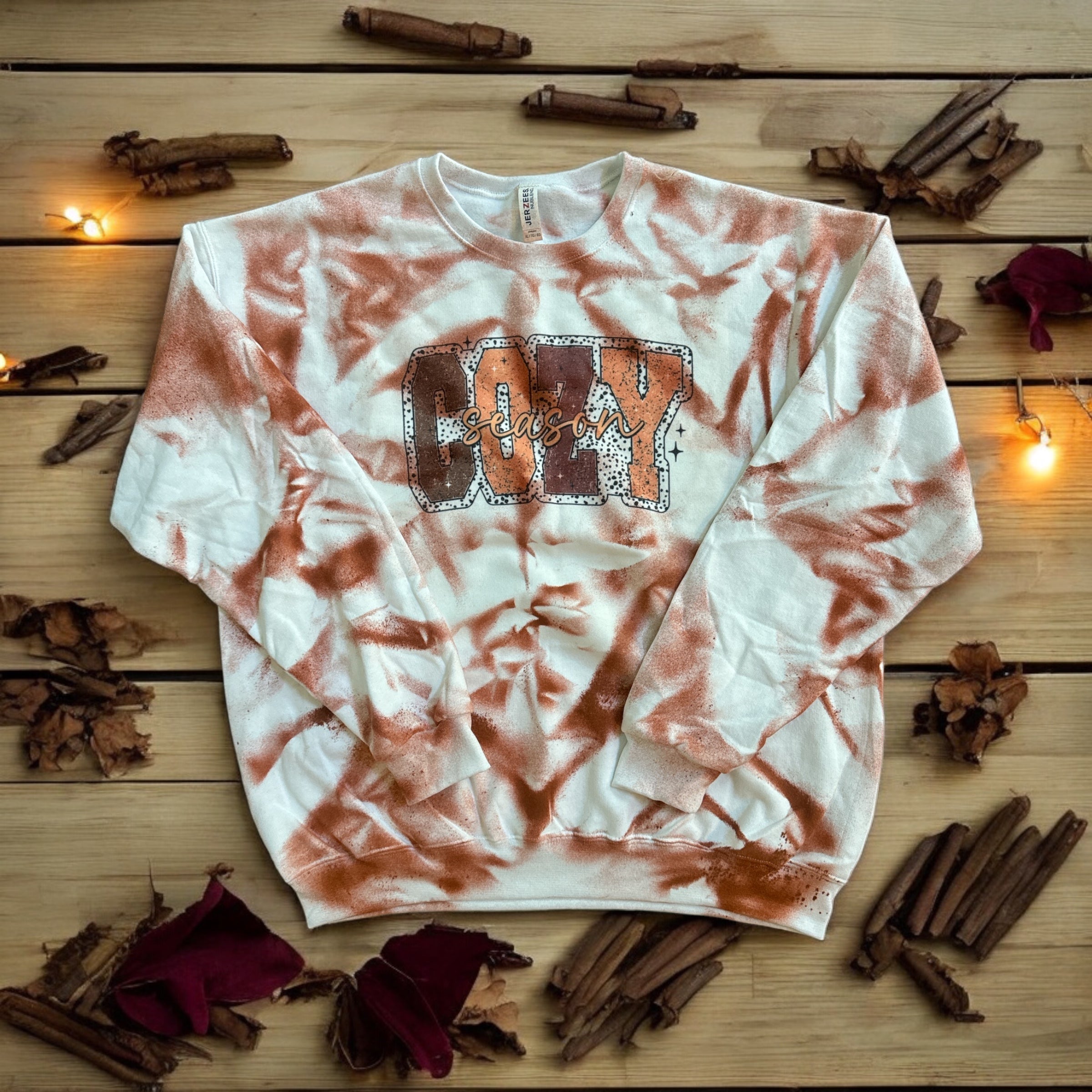 Cozy Season Tie Dye Fall sweatshirt