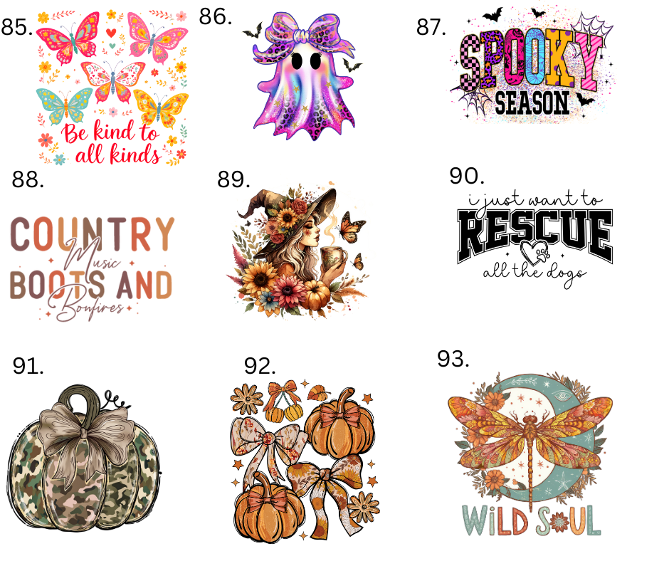 Sublimation Designs (Vintage Style prints)