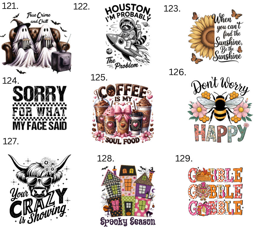 Sublimation Designs (Vintage Style prints)