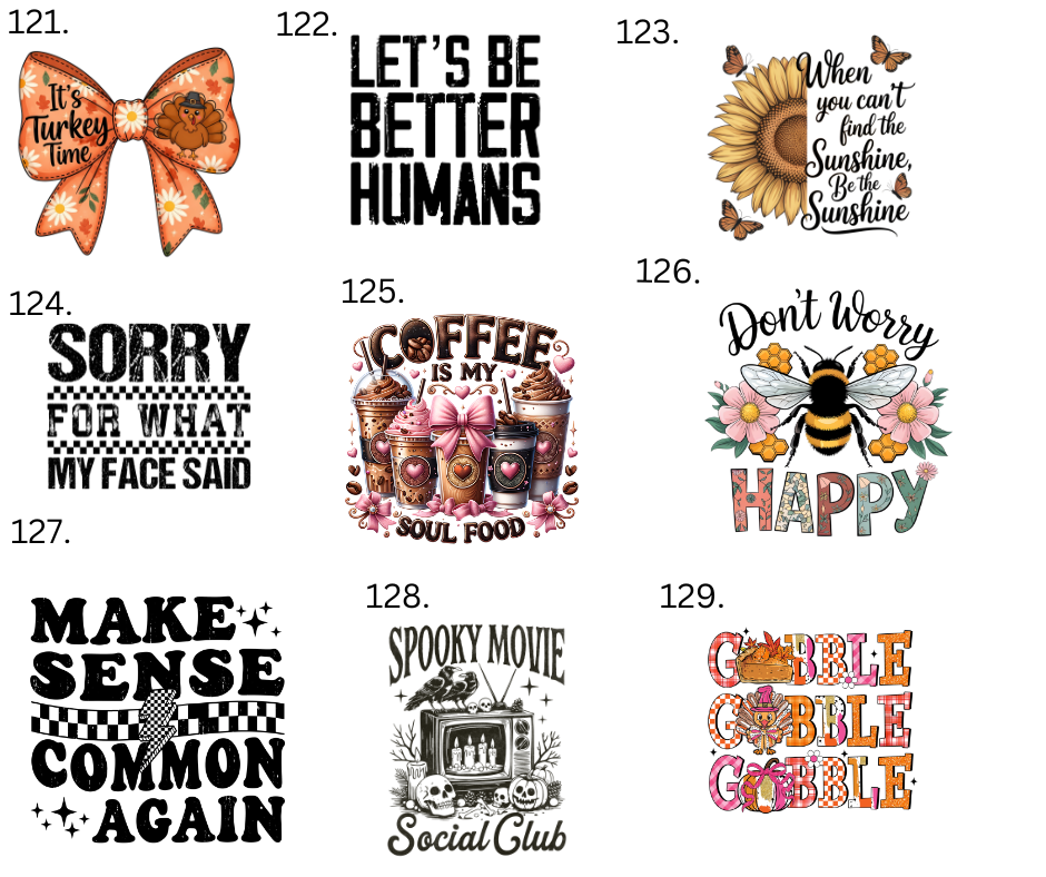 Sublimation Designs (Vintage Style prints)