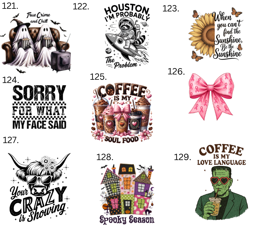 Sublimation Designs (Vintage Style prints)