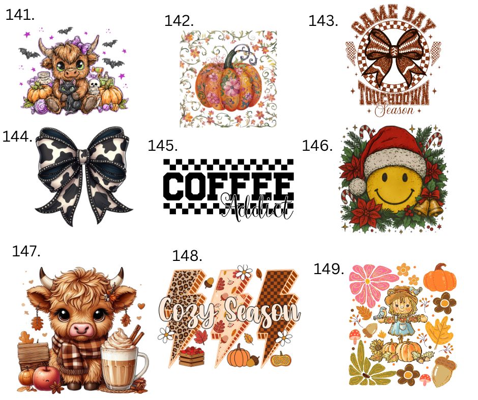 Sublimation Designs (Vintage Style prints)