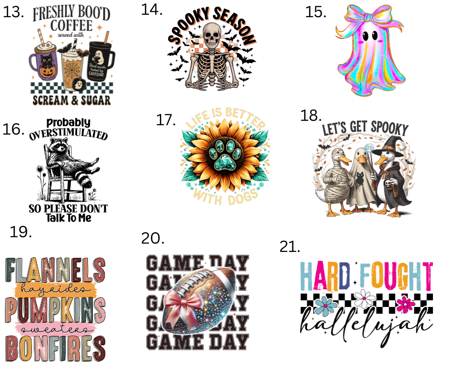 Sublimation Designs (Vintage Style prints)