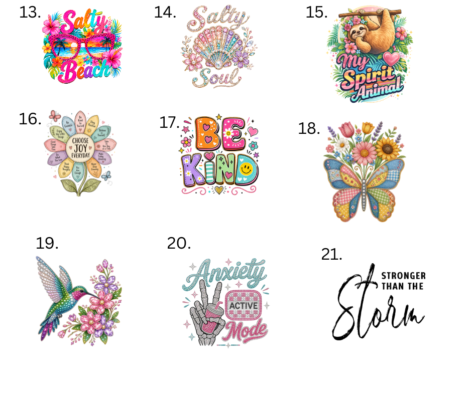 Sublimation Designs (Vintage Style prints)