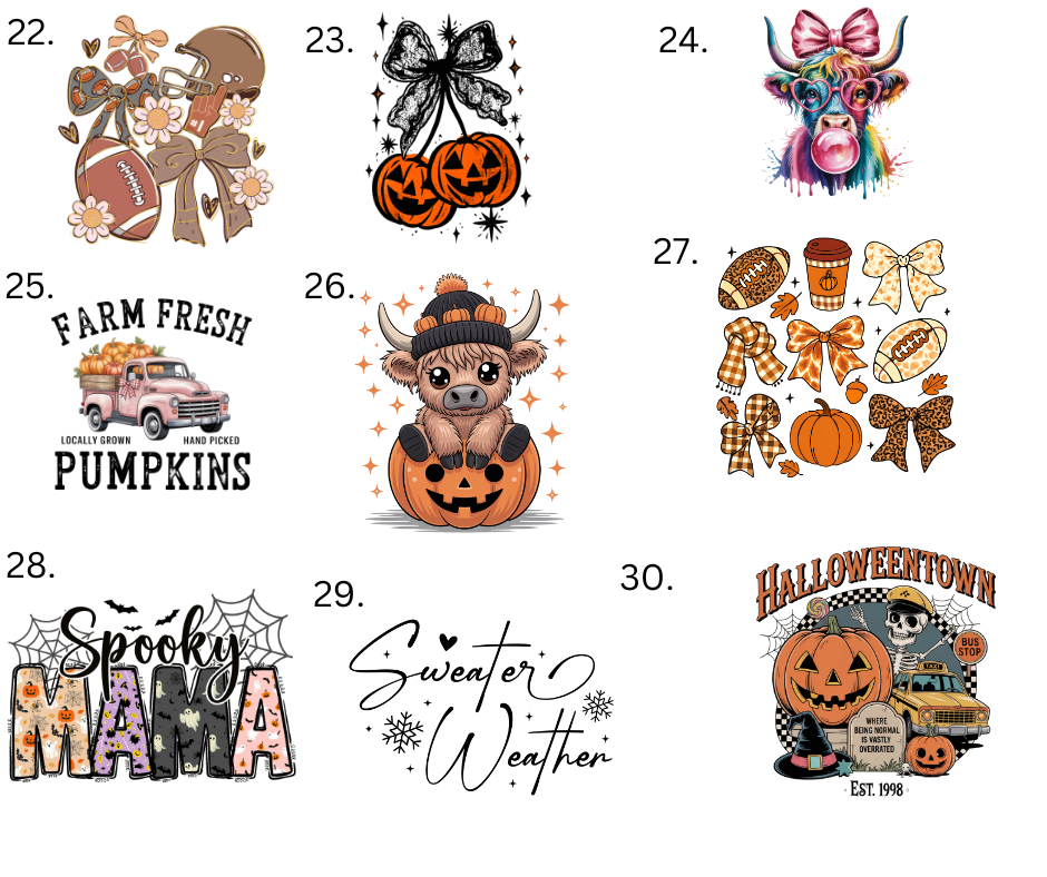 Sublimation Designs (Vintage Style prints)
