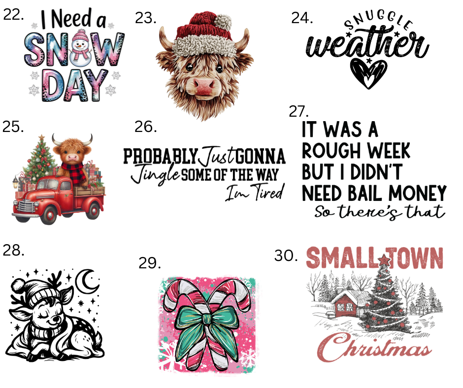 Sublimation Designs (Vintage Style prints)