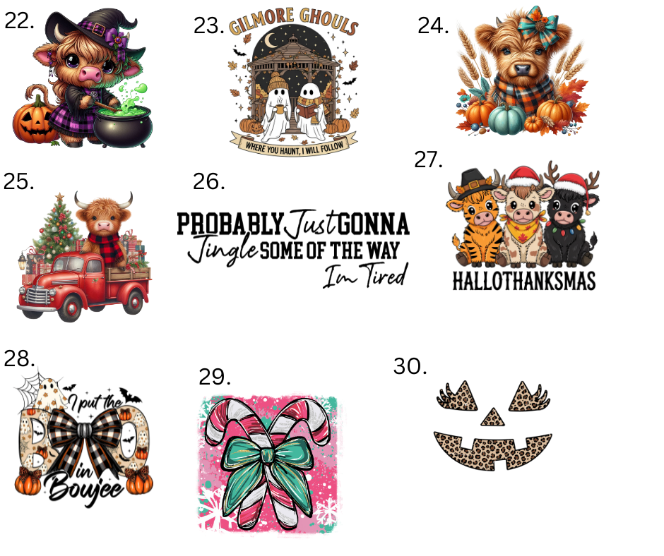Sublimation Designs (Vintage Style prints)