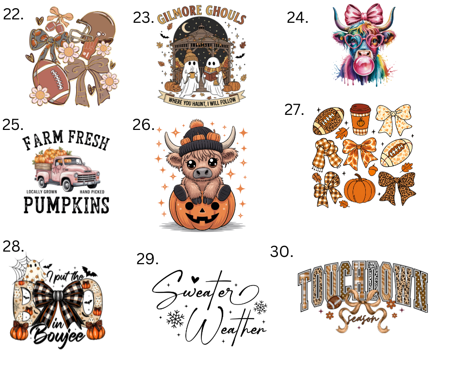 Sublimation Designs (Vintage Style prints)