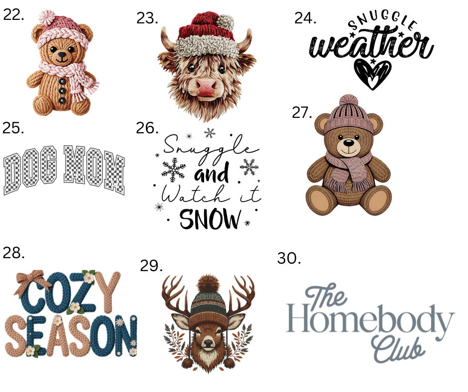 Sublimation Designs (Vintage Style prints)