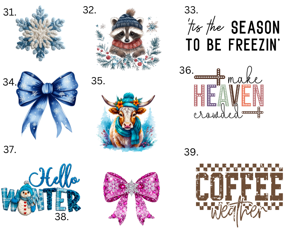 Sublimation Designs (Vintage Style prints)