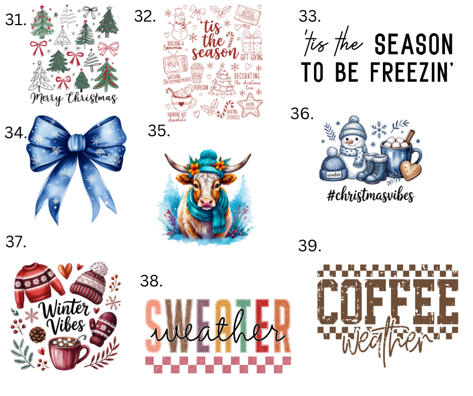 Sublimation Designs (Vintage Style prints)