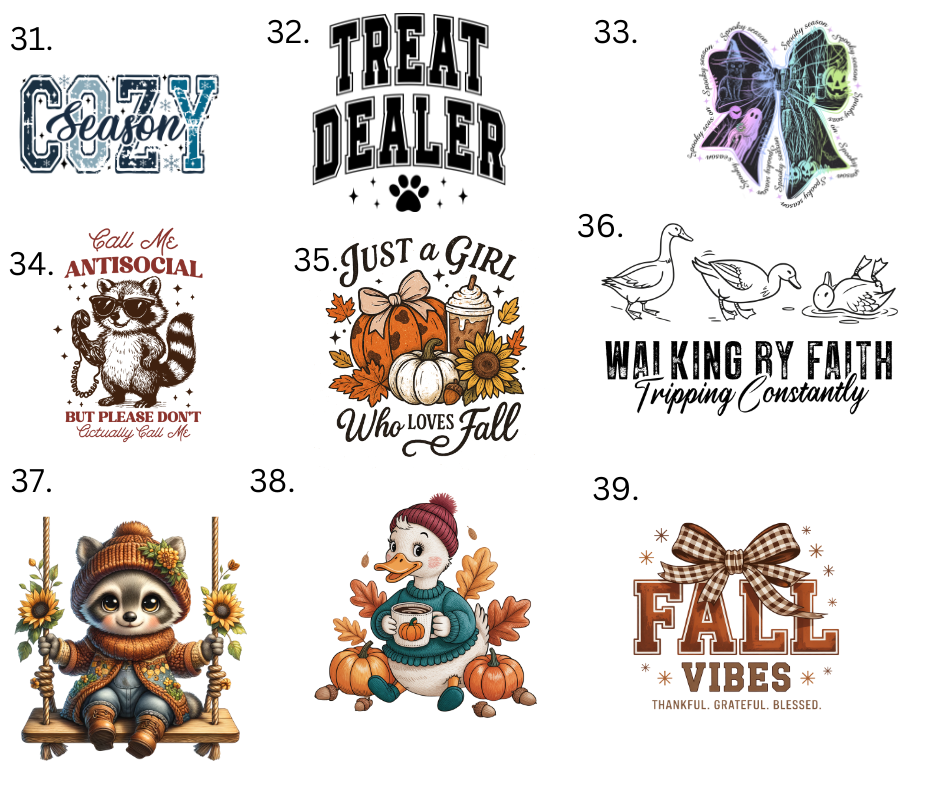Sublimation Designs (Vintage Style prints)