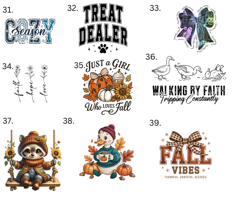 Sublimation Designs (Vintage Style prints)