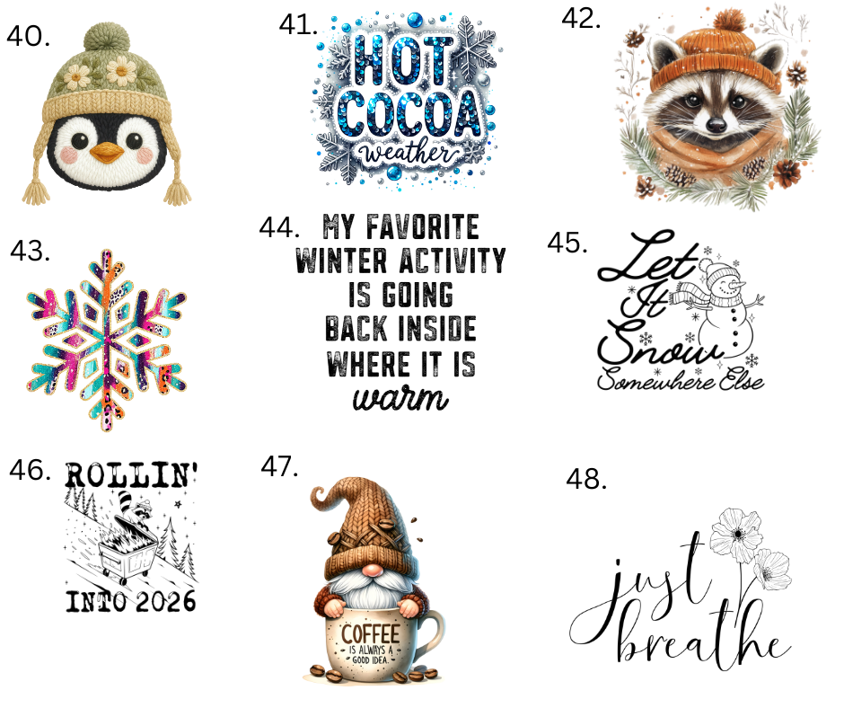 Sublimation Designs (Vintage Style prints)