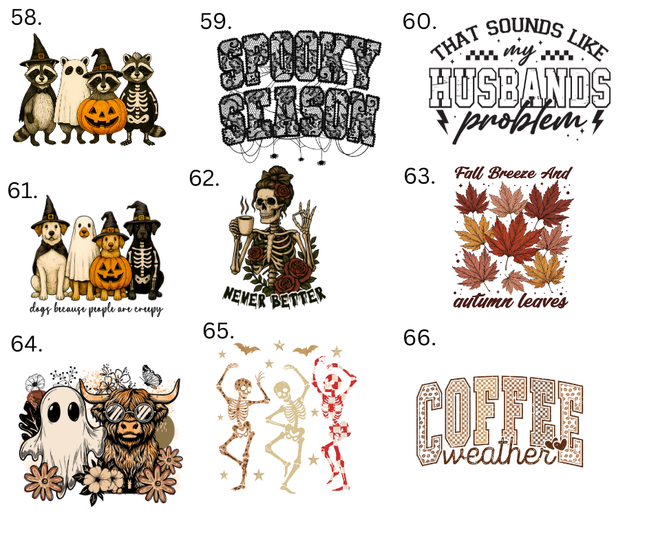 Sublimation Designs (Vintage Style prints)