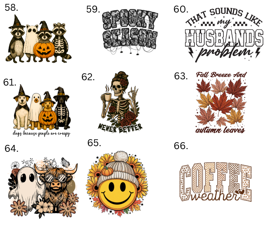 Sublimation Designs (Vintage Style prints)