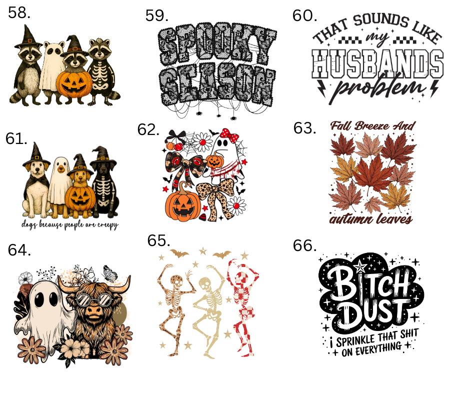 Sublimation Designs (Vintage Style prints)