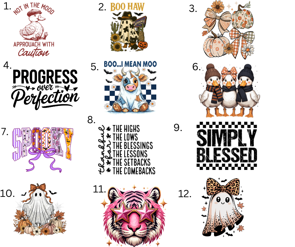 Sublimation Designs (Vintage Style prints)