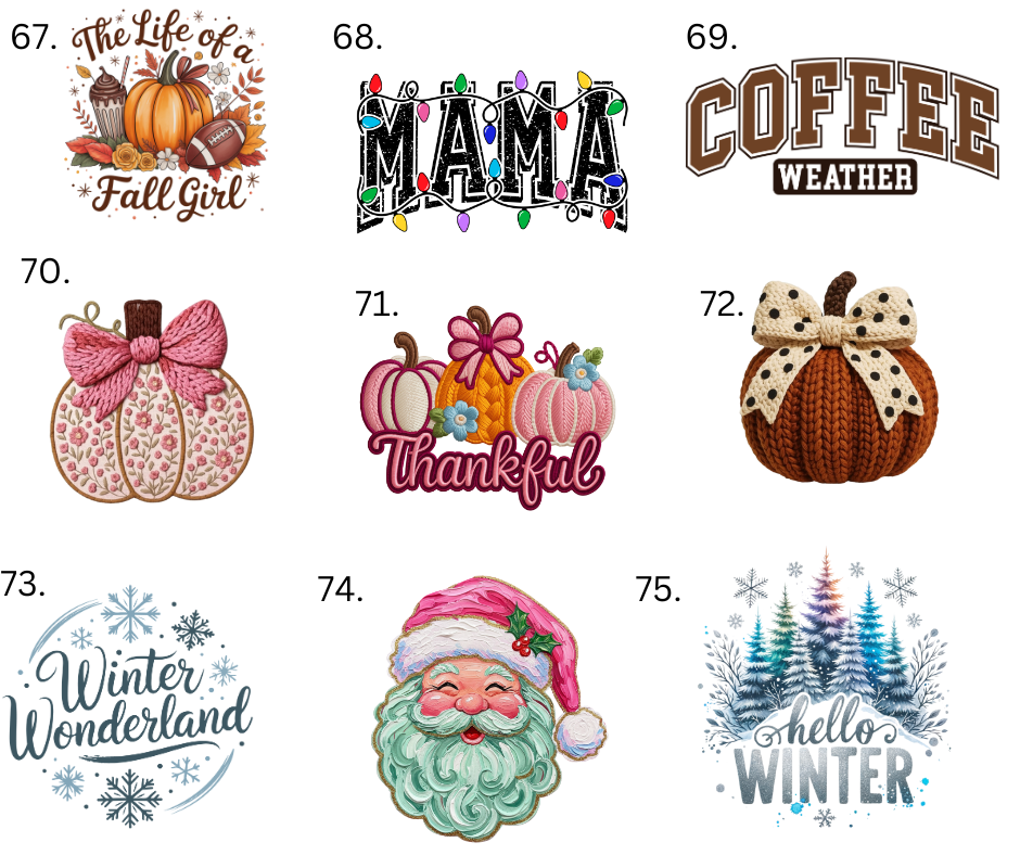 Sublimation Designs (Vintage Style prints)