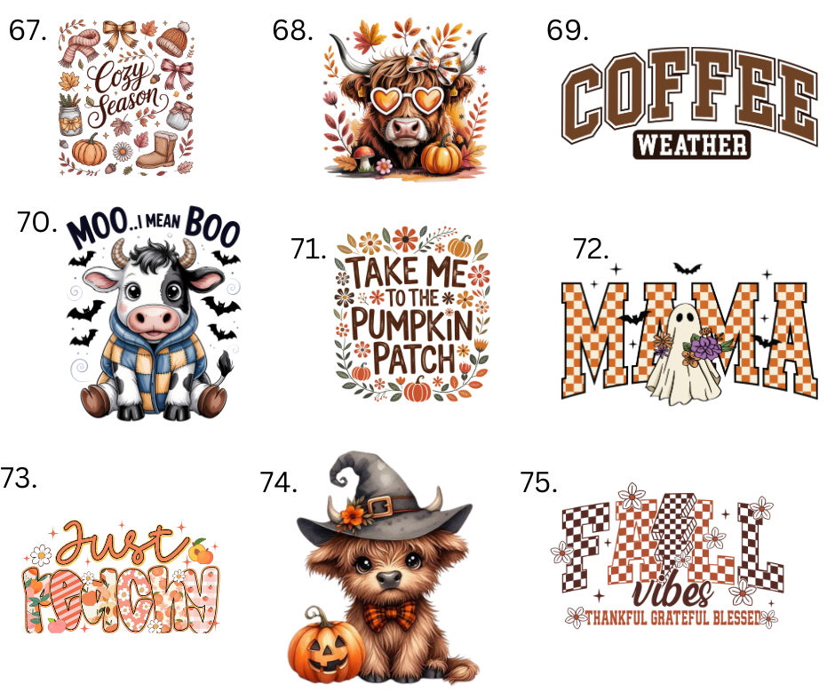 Sublimation Designs (Vintage Style prints)