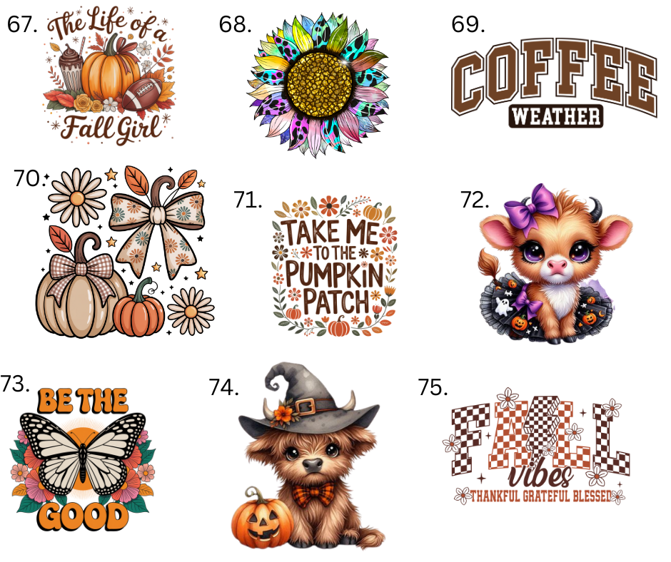 Sublimation Designs (Vintage Style prints)