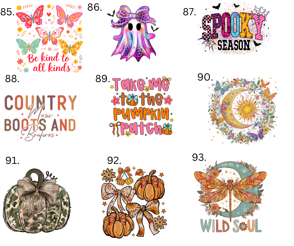 Sublimation Designs (Vintage Style prints)