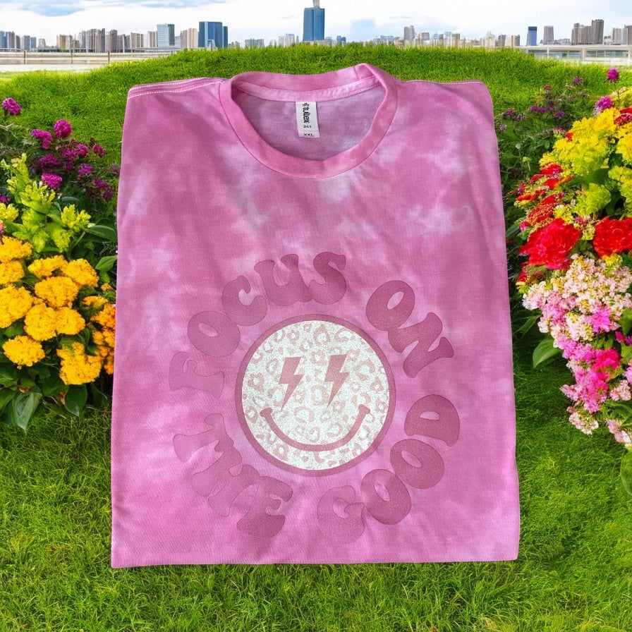 Focus On The Good Smiley T Shirt