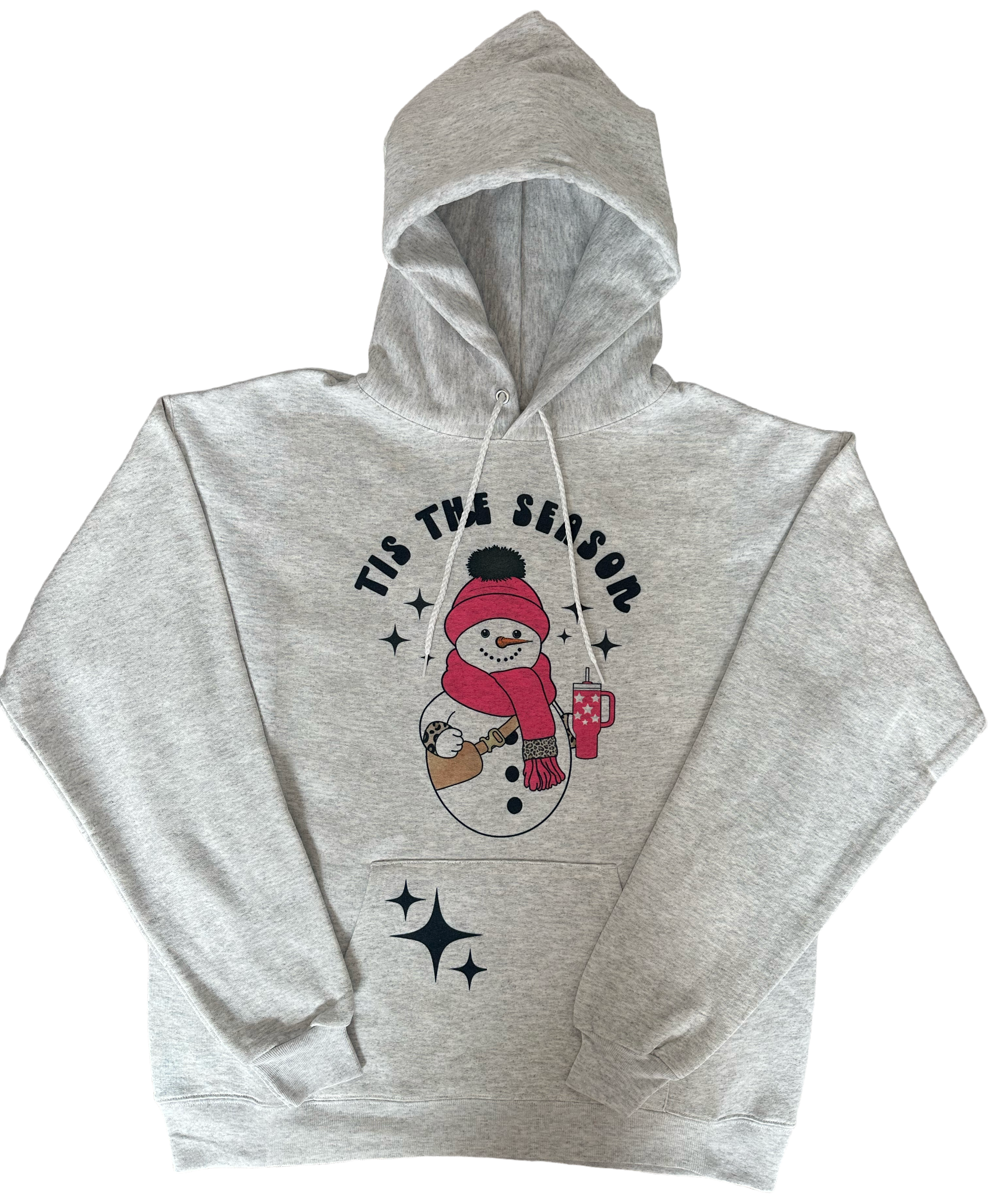 Tis The Season Snowman Hooded Sweatshirt