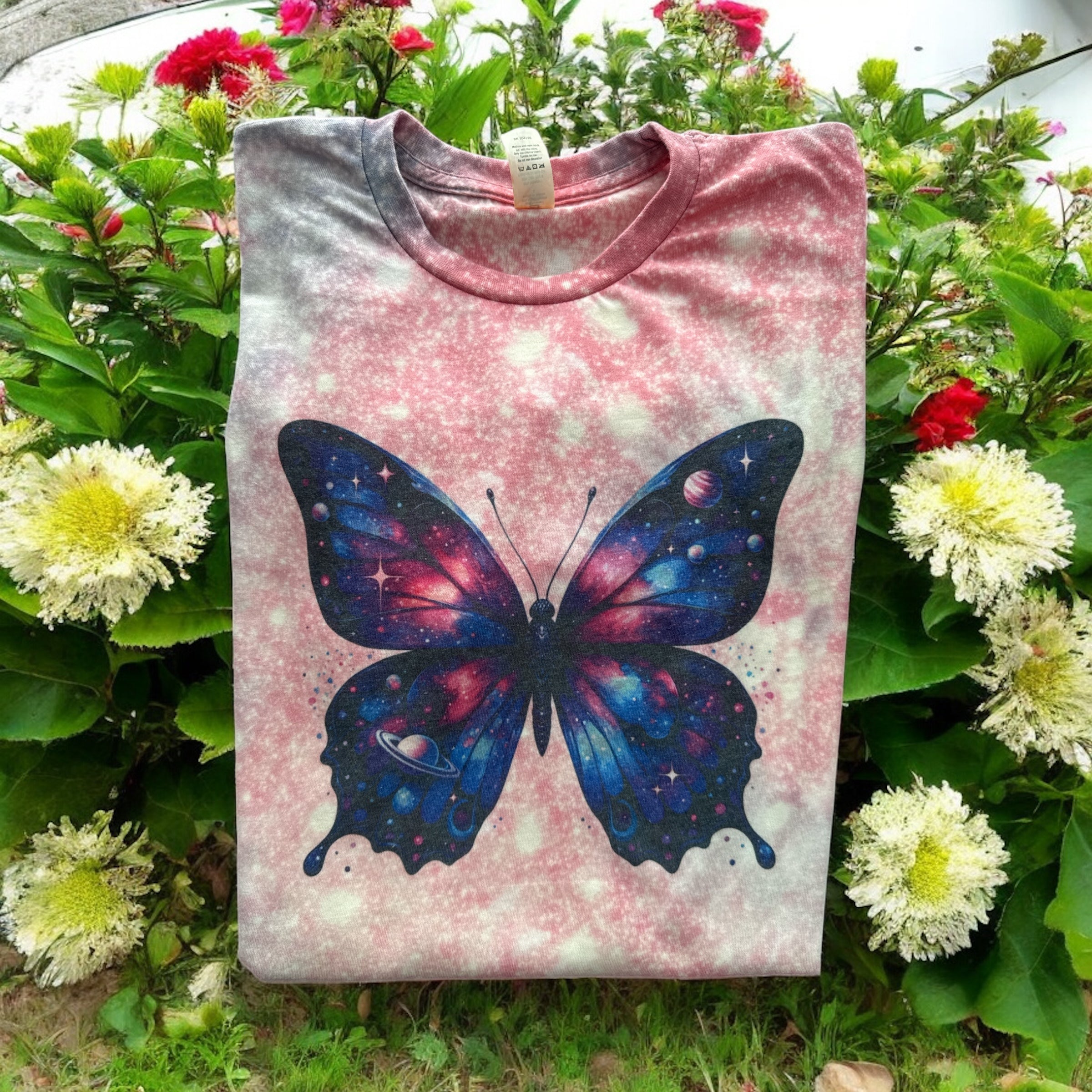Butterfly Galaxy Tie Dye T Shirt