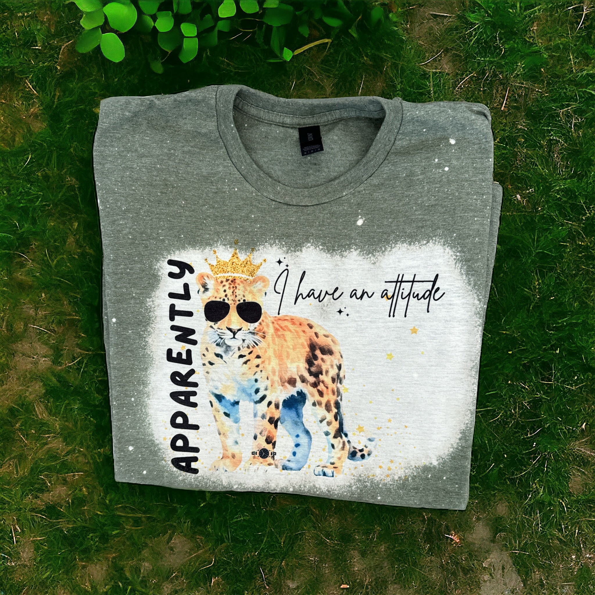 Attitude Bleached T Shirt