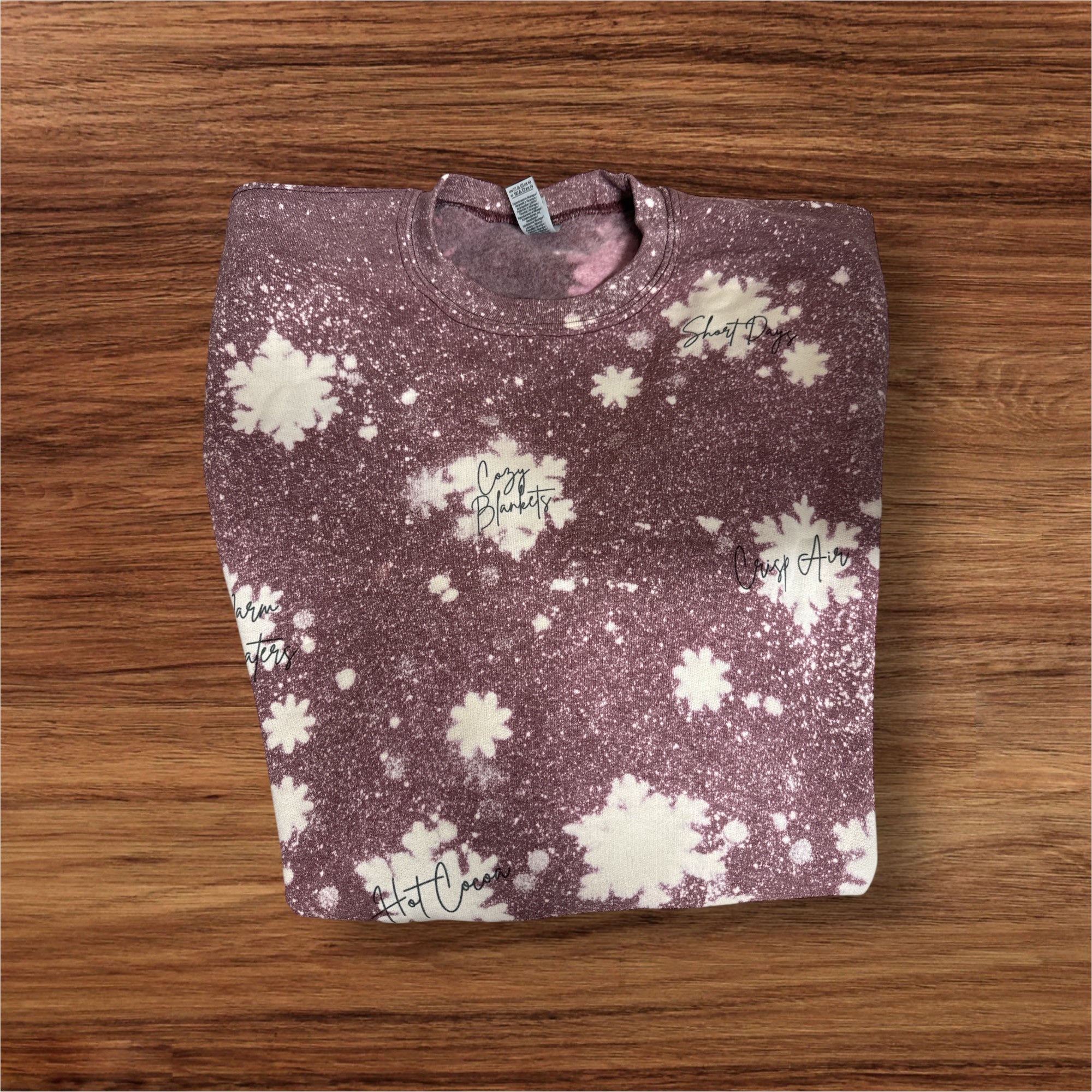Winter Words Snowflake Sweatshirt