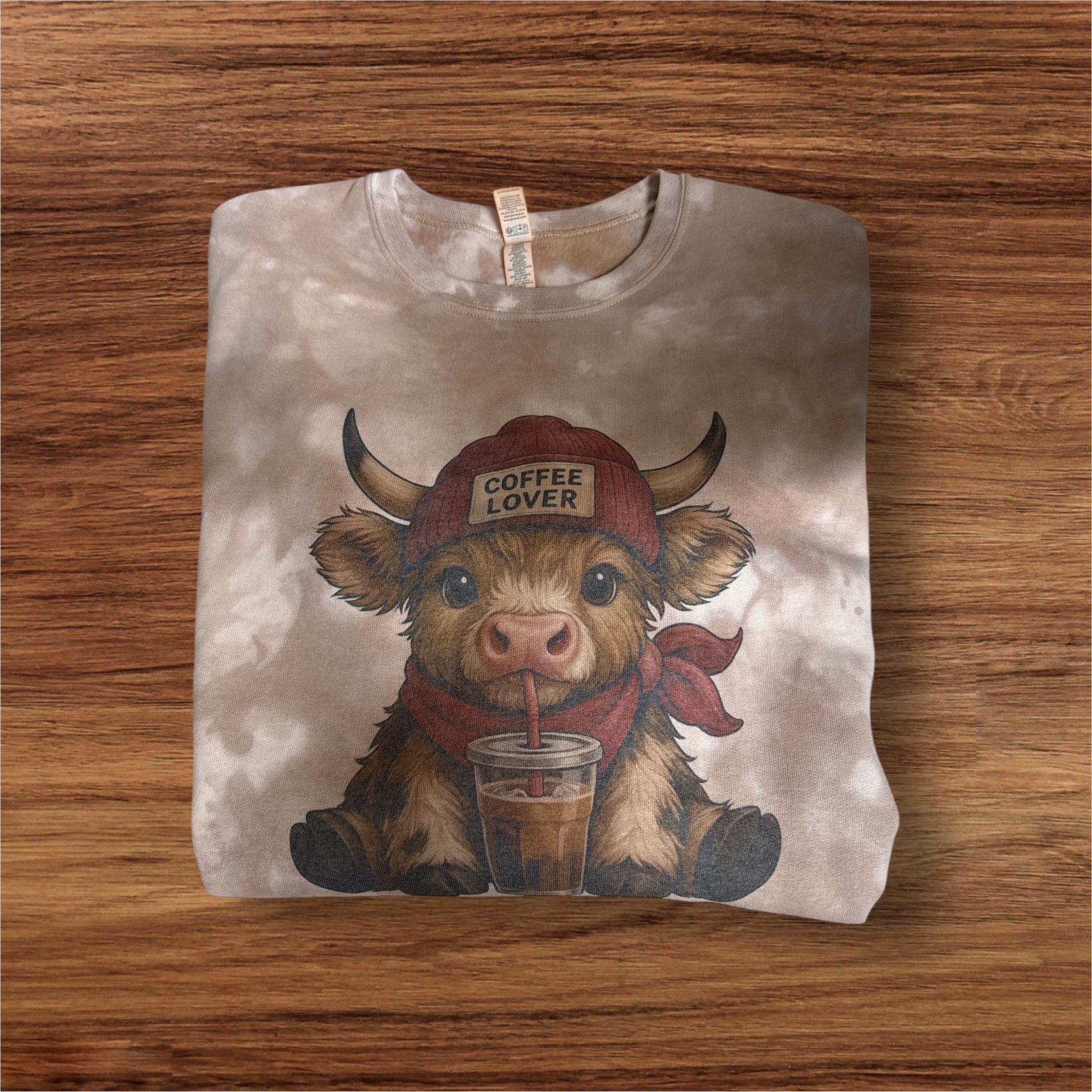 Coffee Lover Cow Sweatshirt