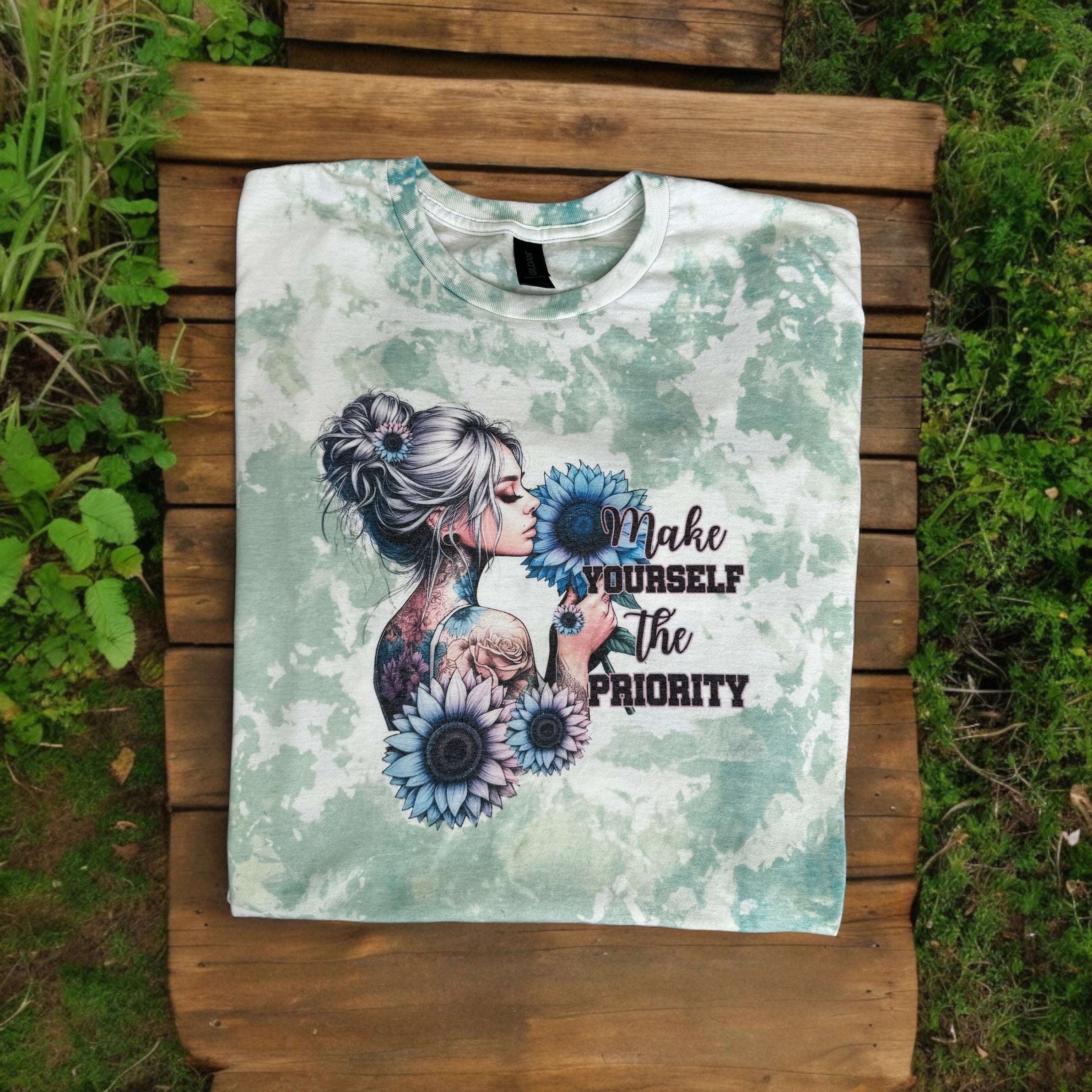 Make Yourself The Priority Bleached T Shirt