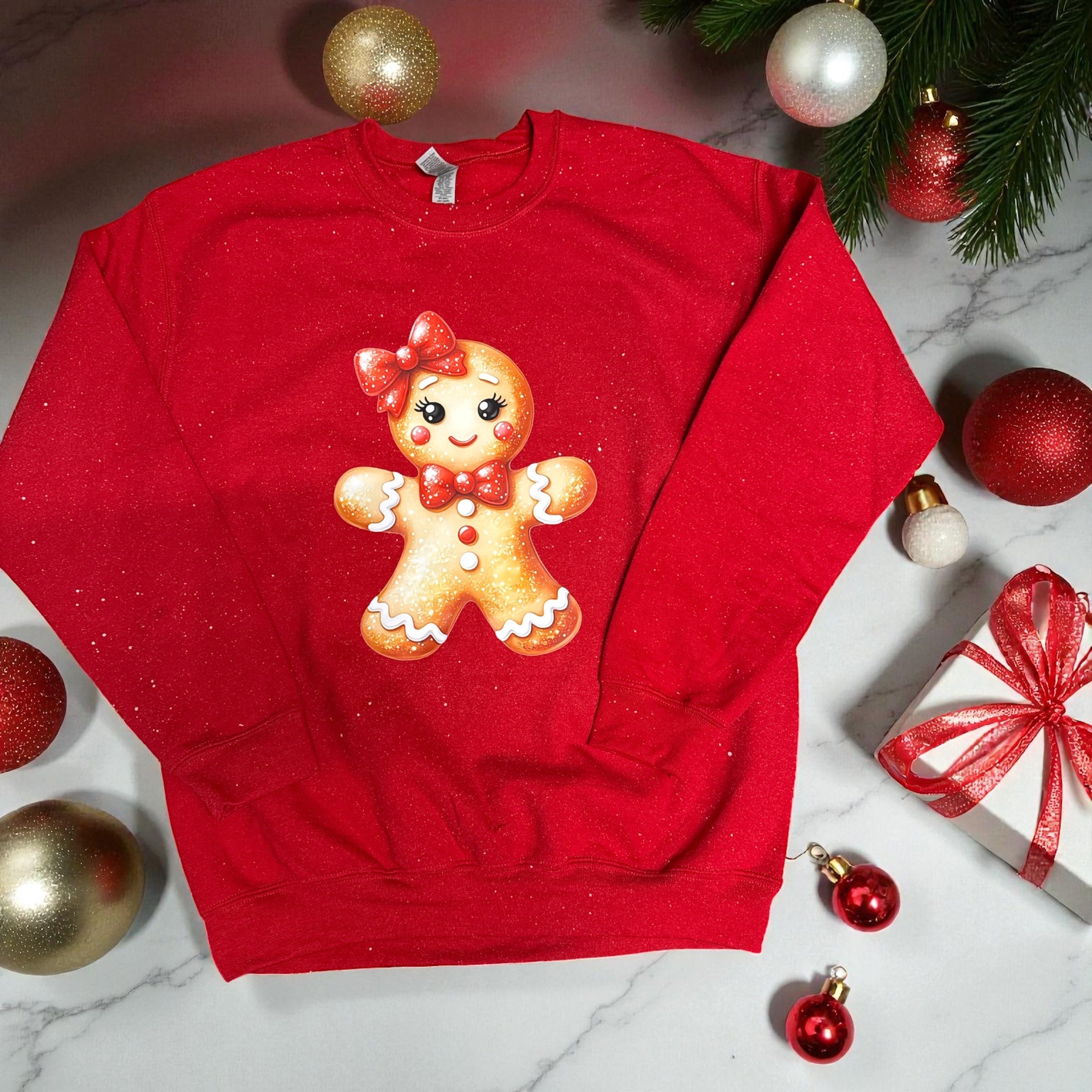 Gingerbread Girl Christmas Sweatshirt