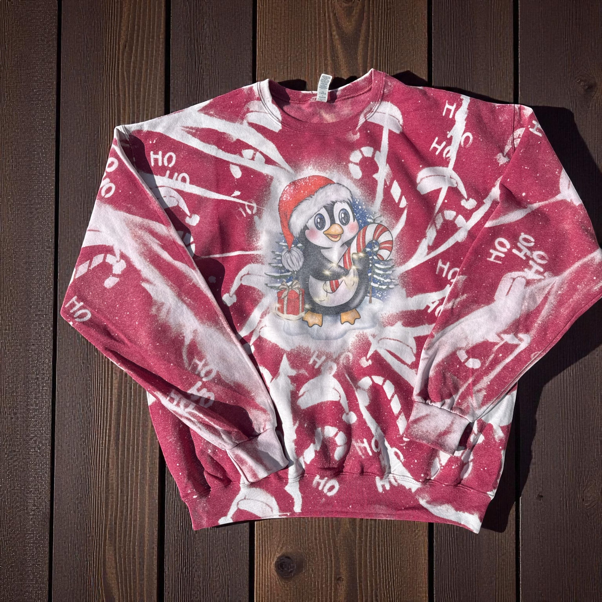 Penguin Christmas Stencil Sweatshirt