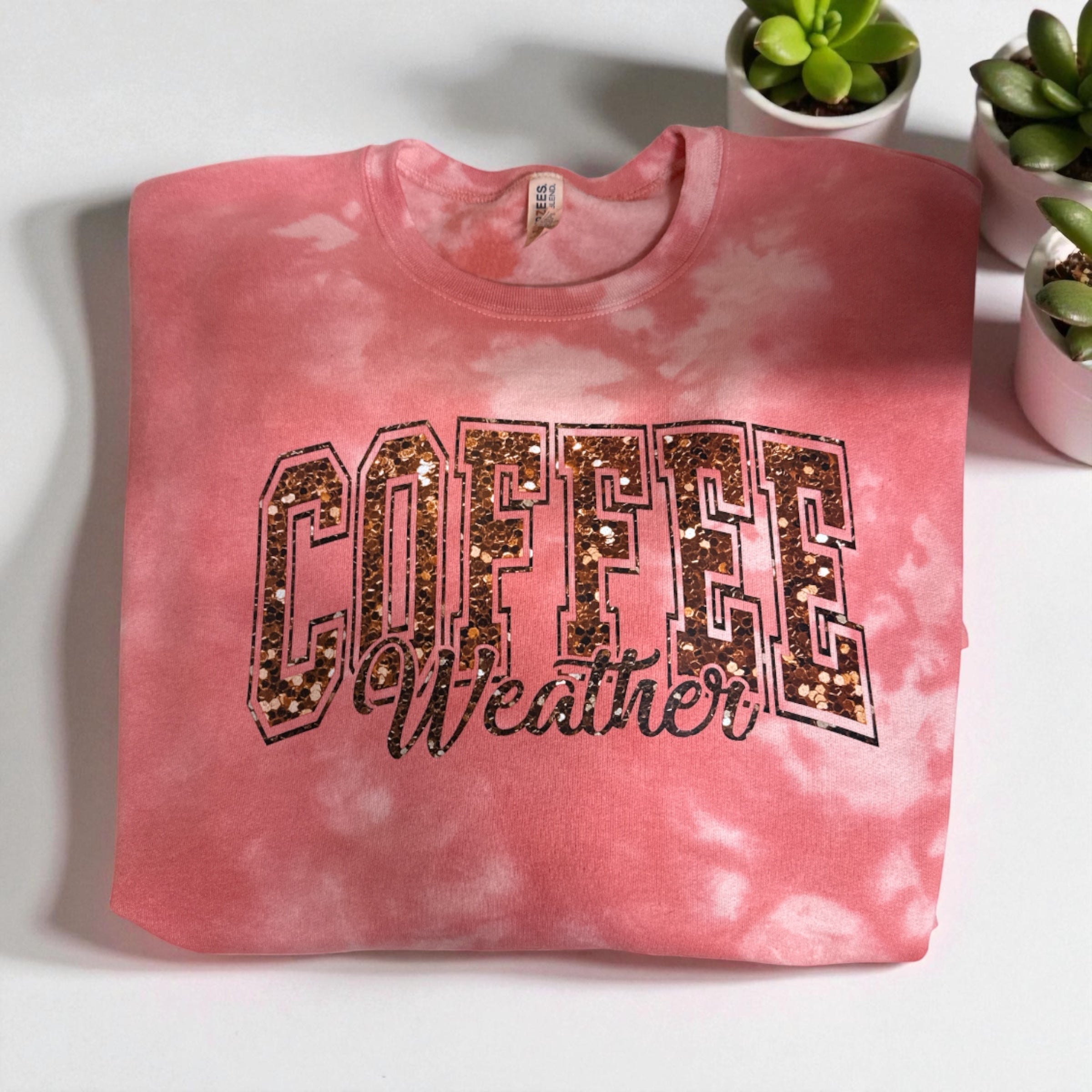 Coffee Weather Tie Die Sweatshirt