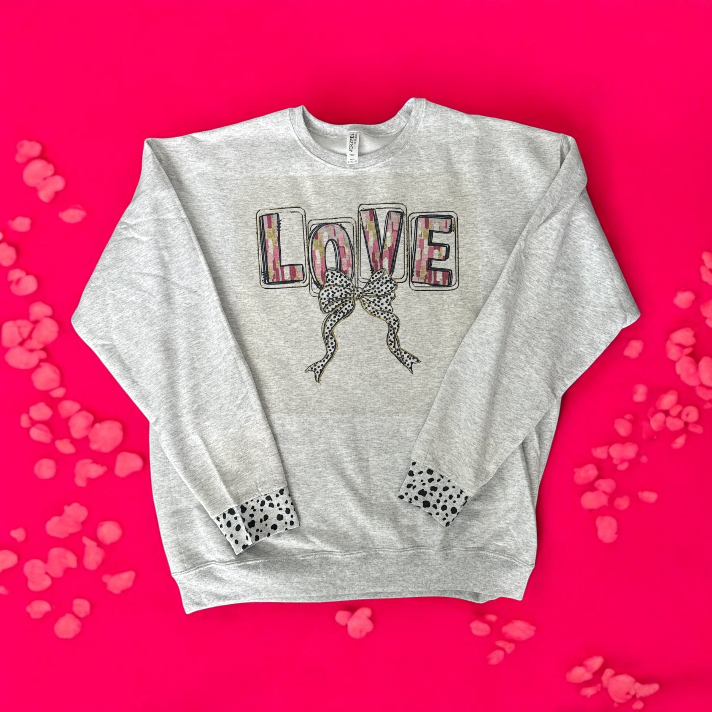 Love Dalmatian Print Sweatshirt