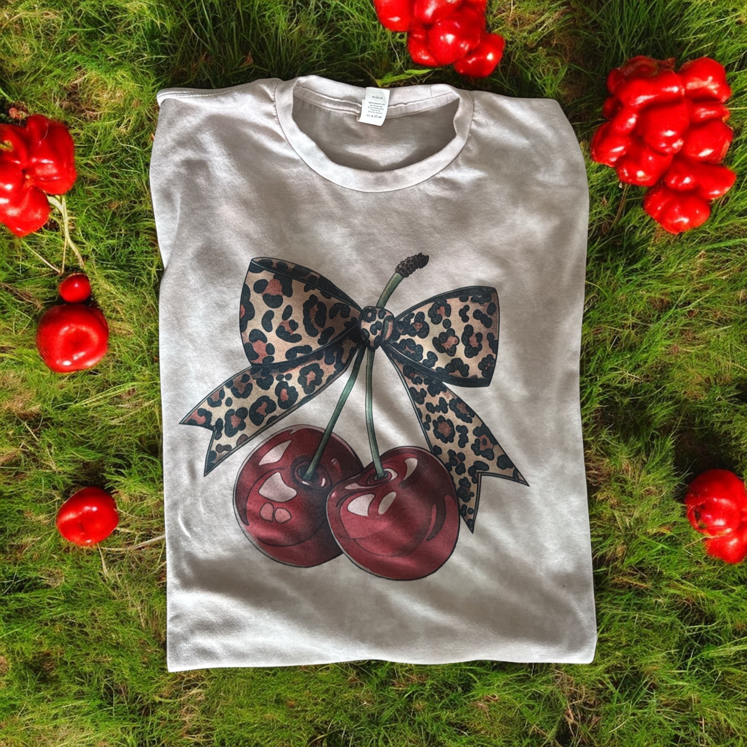 Leopard Cherry T Shirt