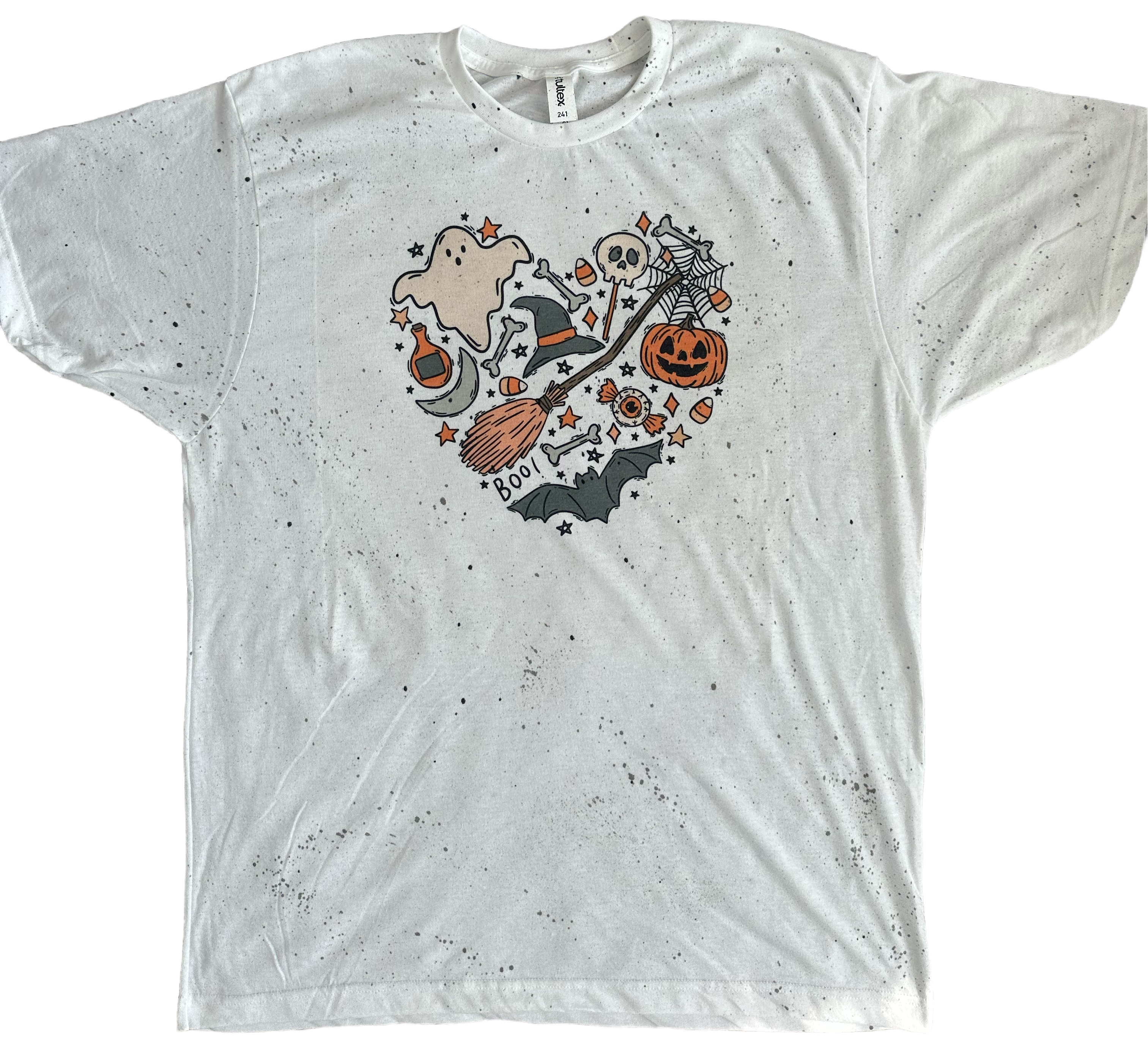 Love Halloween Paint Splatter Tee