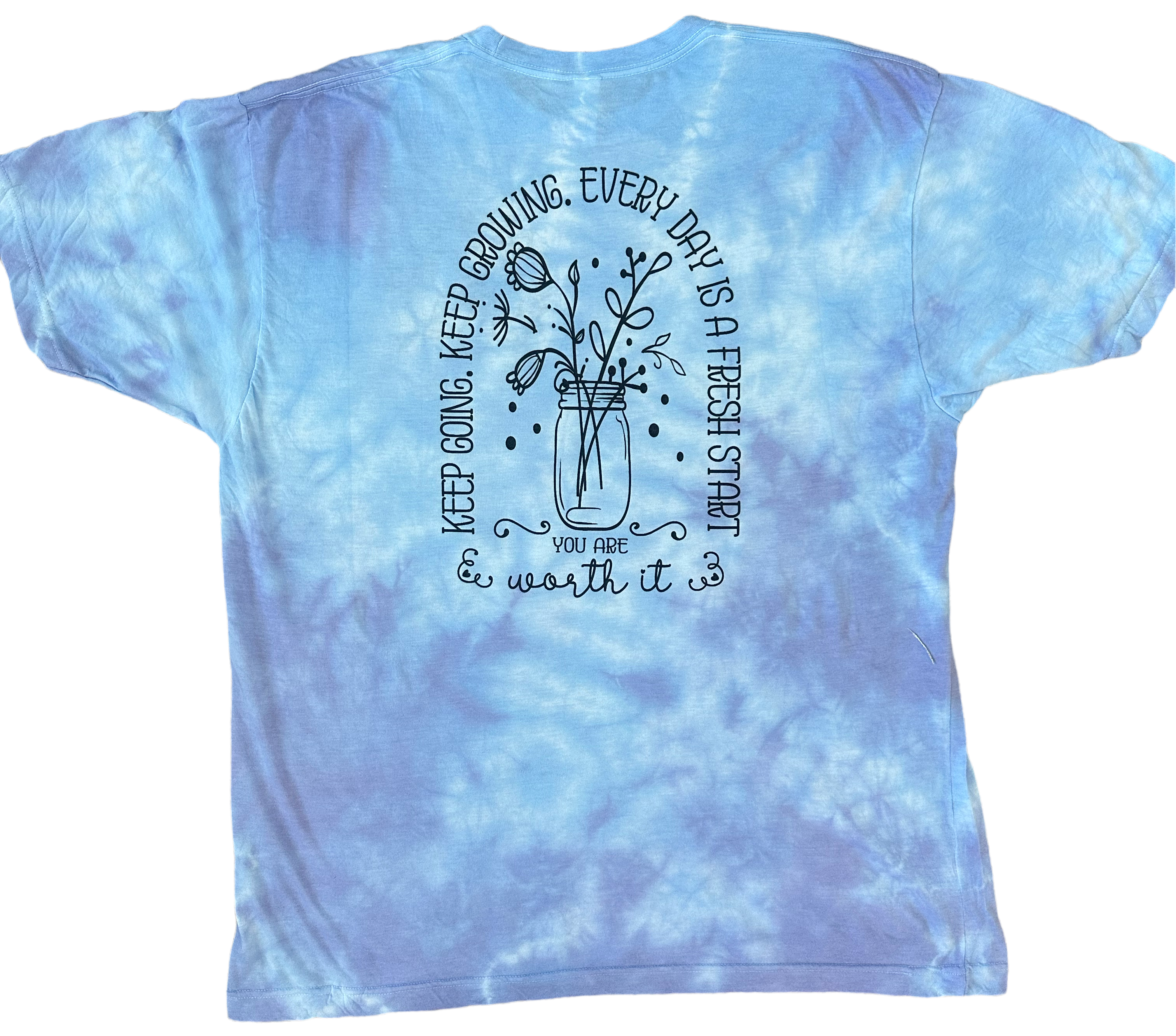 You Are Worth It Tie Dye Tee