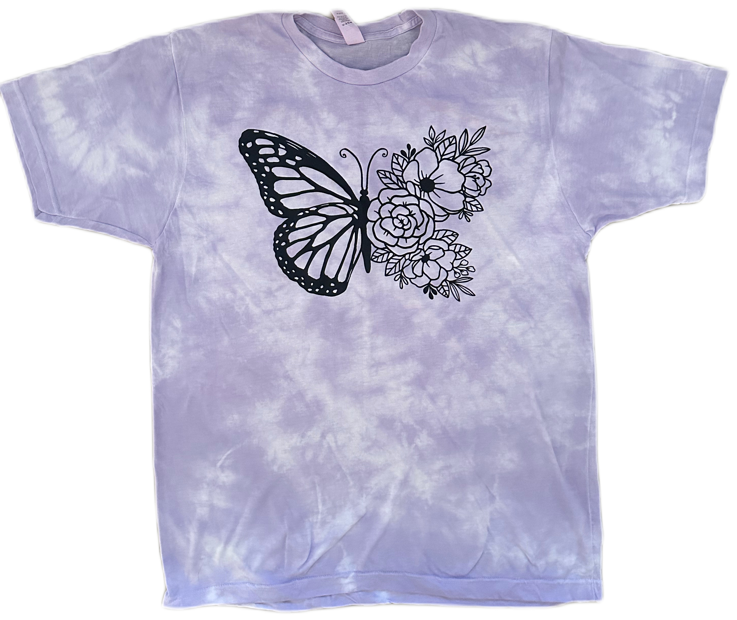 Butterfly Floral Tie Dye Tee