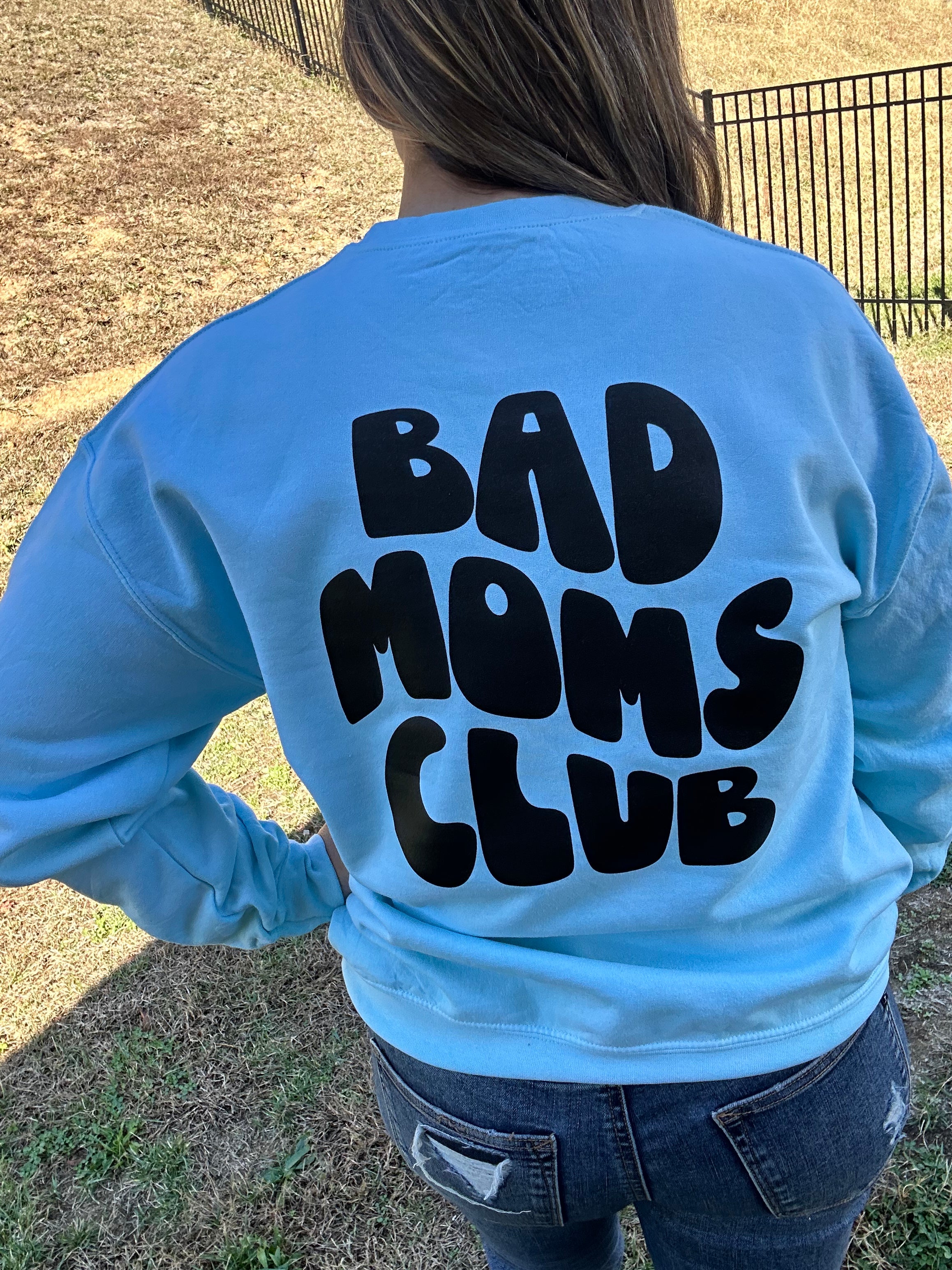 Melting Smiley/Bad Moms Club Sweatshirt