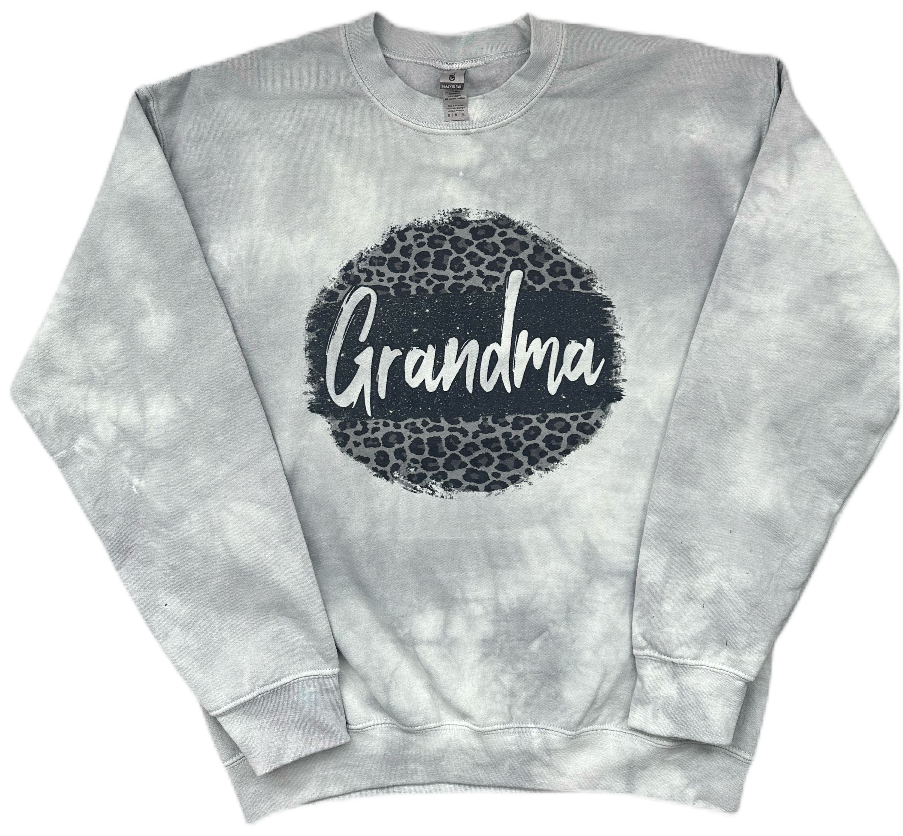 Leopard Print Grandma Tye Dye Sweatshirt