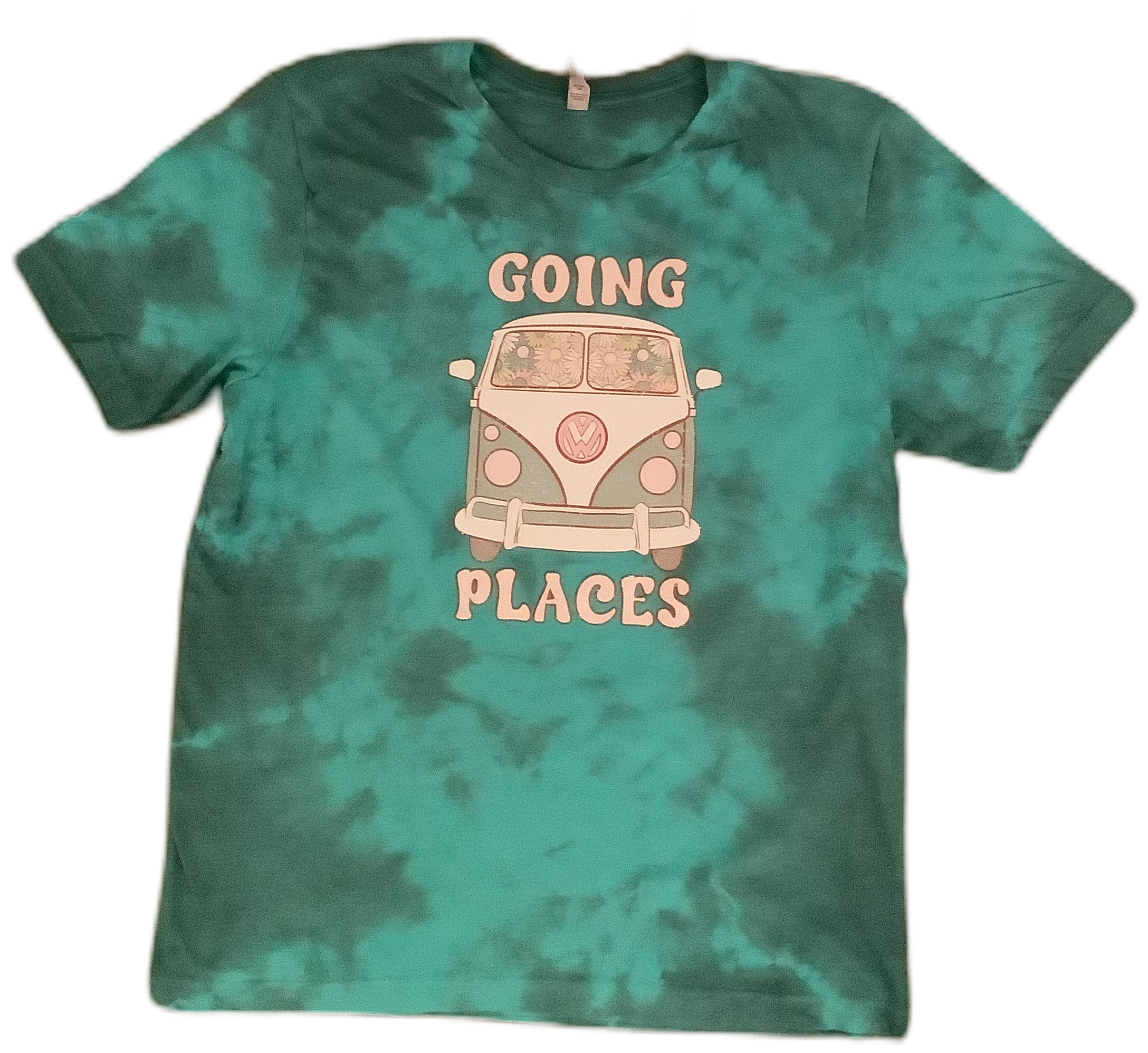 Going Places Tie Dye Tee Retro Van