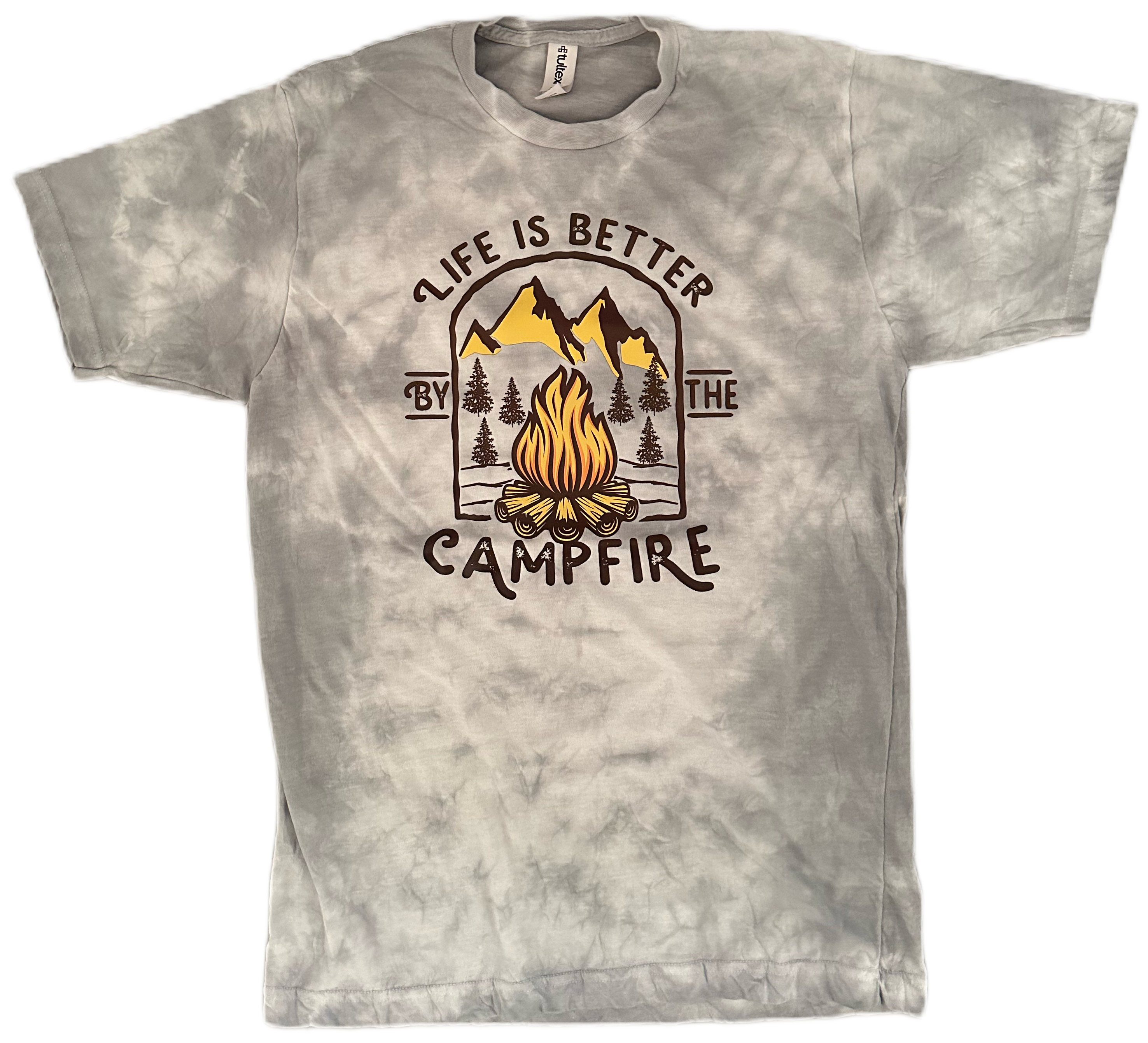 Life Is Better By The Campfire Tie Dye Tee